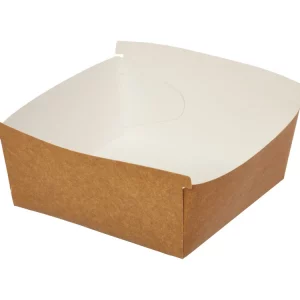 Škatla za burger Combi box120x120x65 mm kraft (90 kos/pak)