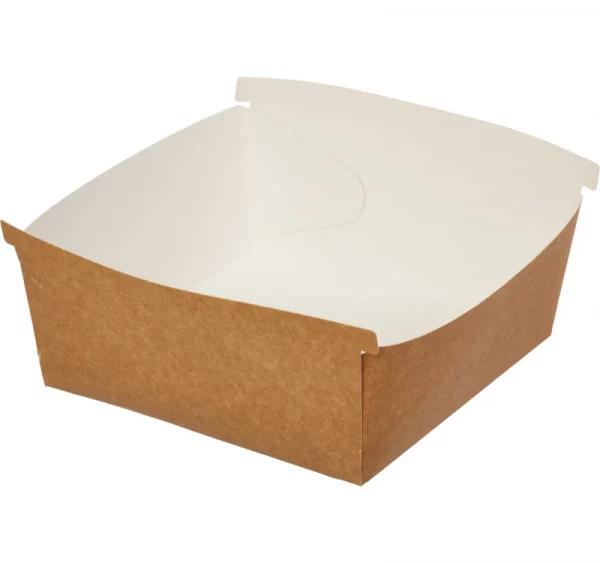 Škatla za burger Combi box120x120x65 mm kraft (90 kos/pak)