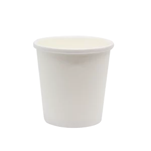 Papirnata posoda za juho BioBox 440 ml d=98 mm, h=99 mm bela brez pokrova (50 kos/pak)