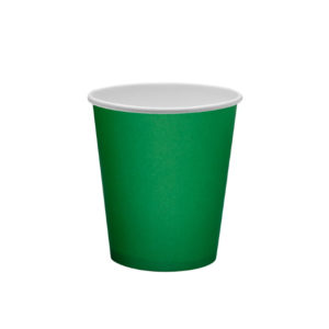 Papirnat kozarec 250 ml d=80 mm 1-slojni zeleni (50 kos/pak)