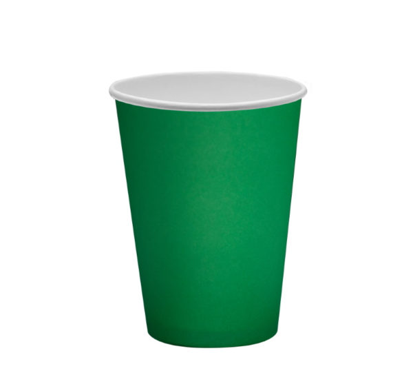 Papirnat kozarec 300 ml d=90 mm 1-slojni zeleni (50 kos/pak)