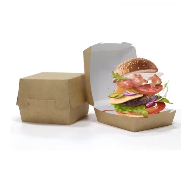 Burger embalaža 120х120х70 mm kraft Saami (140 kos/pak)