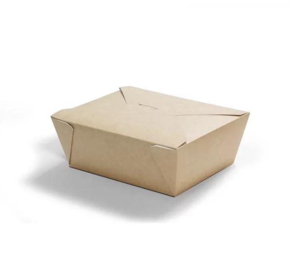 Papirnata posoda Fold Box 1400 ml 176х150х65 mm kraft (45 kos/pak)