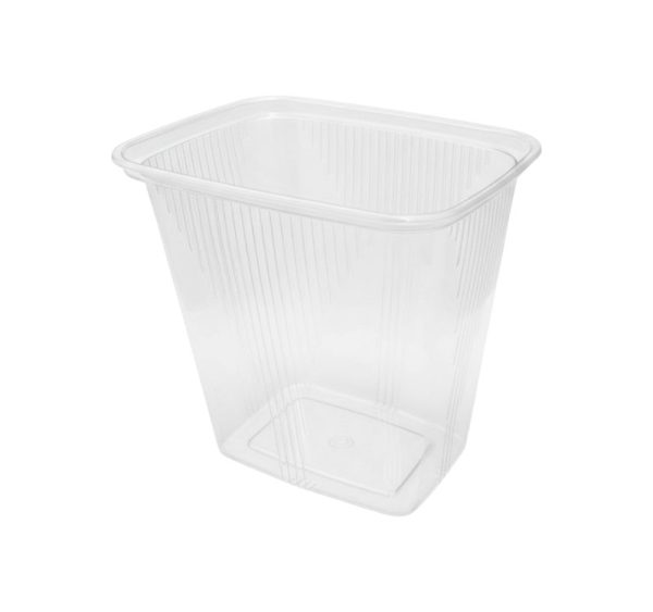 Posodica PP 500 ml 108x82x104 mm prozorna , brez pokrova [50 kos/pak]