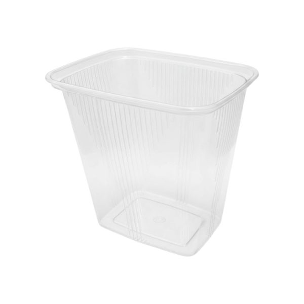 Posodica PP 500 ml 108x82x104 mm prozorna , brez pokrova [50 kos/pak]