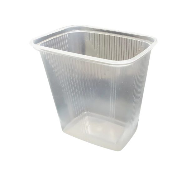 Posodica PP 500 ml 108x82x104 mm prozorna , brez pokrova [50 kos/pak]
