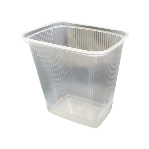 Posodica PP 500 ml 108x82x104 mm prozorna , brez pokrova [50 kos/pak]