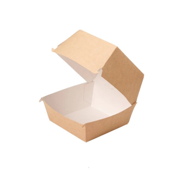 Burger embalaža ECO BURGER 112х112х112 mm kraft 50 kos