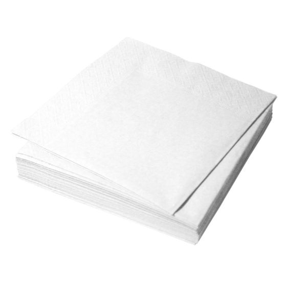 Papirnati prtički 2 sl 33×33 cm Tambien bele 200 l/pak