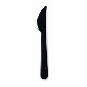 Plastični nož 18 cm, črna premium, TaMbien (500 kos/pak)