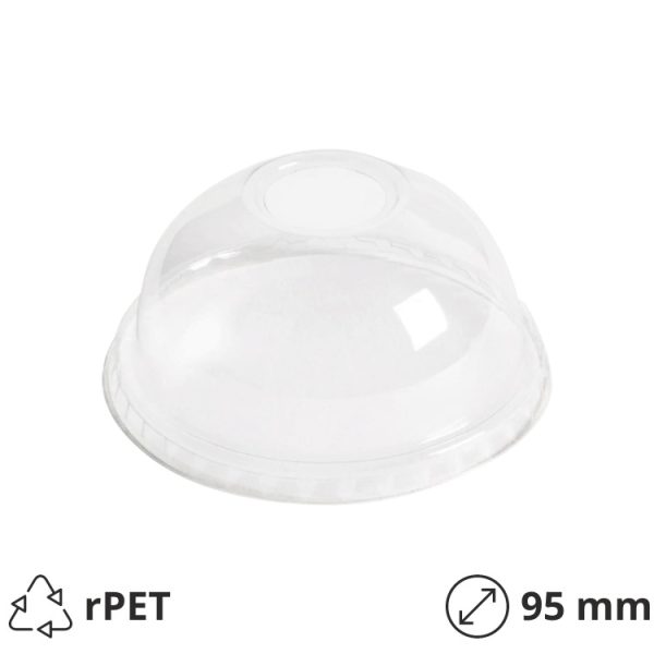 Pokrov z luknjo rPET d=95 mm [90 kos/pak]
