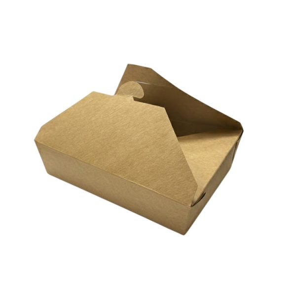 Papirnata posoda Menu Box 1500 ml 194x140x48 mm, kraft 50 kos