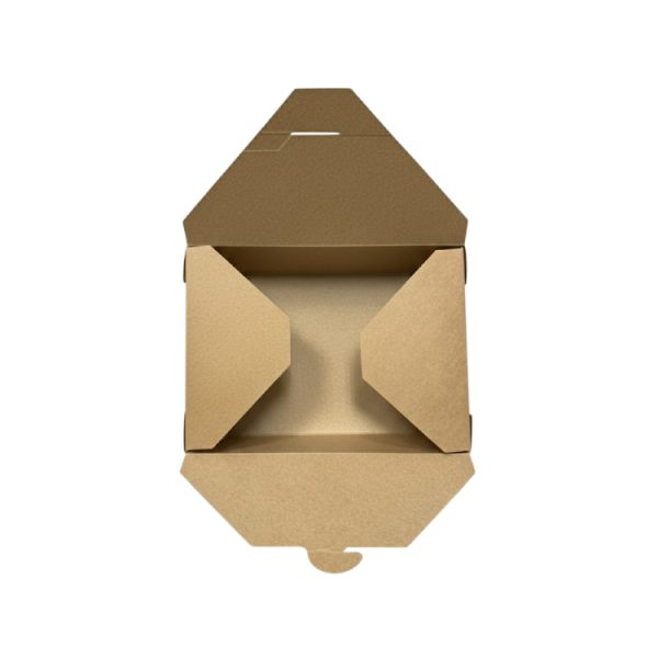 Papirnata posoda Menu Box 1500 ml 194x140x48 mm, kraft 50 kos