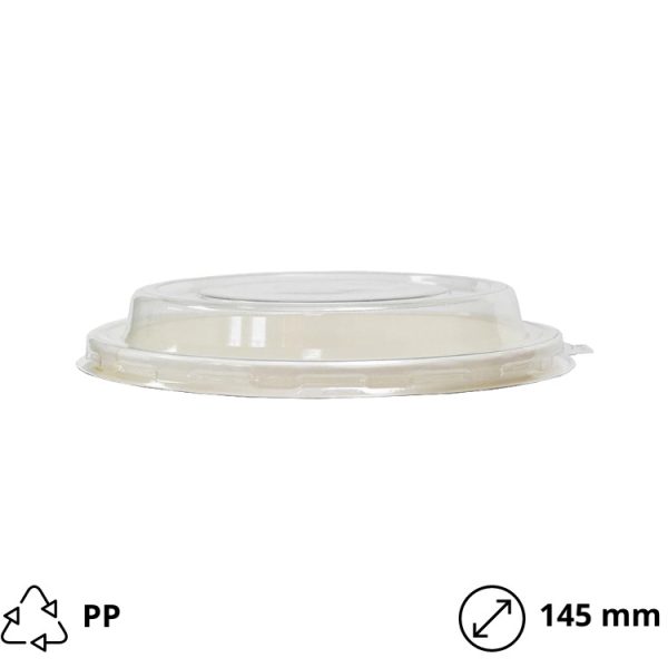 Pokrov PET za papirnato posodico 750 ml d=145 mm 50 kos
