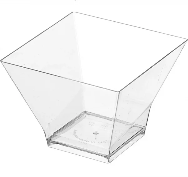 Finger food posodica PS 200 ml 80×80 mm Pagoda prozorna (12 kos/pak)