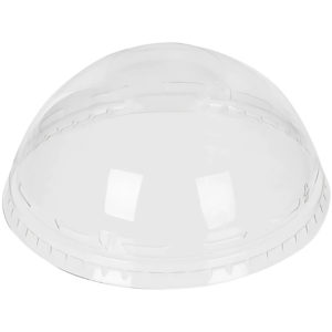 Pokrov kupola z luknjo PS za papirnato posodo 245 ml d=93 mm