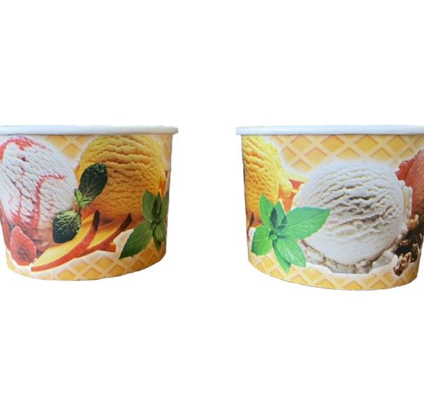 Lončki za sladoled 100 ml d=80 mm h=45 mm print (25 kos/pak)