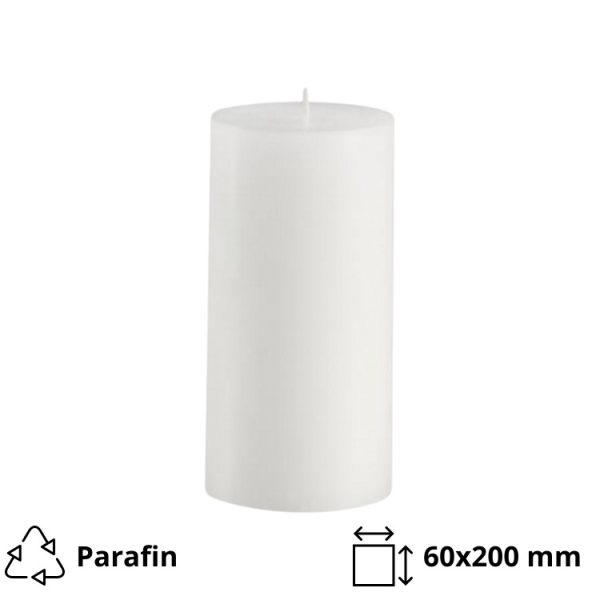 Svečka 60×200 mm bela