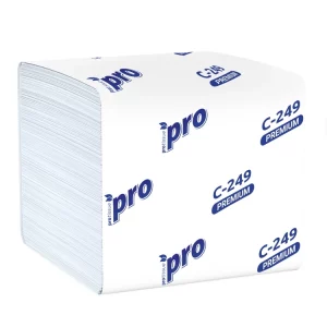 Toaletni papir 2 sl v lističih beli 250 l/pak PROtissue Premium (40 kos/pak)