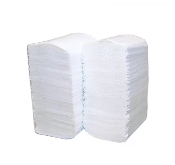 Toaletni papir 2 sl v lističih beli 180 l/pak