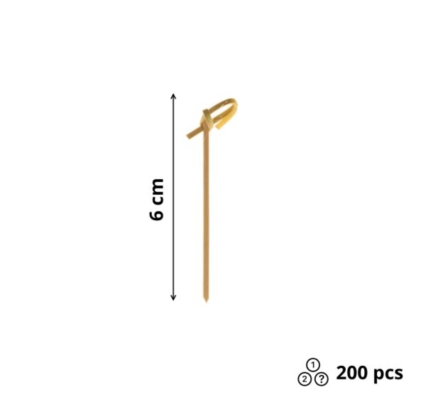 Nabodalo iz bambusa 6 cm Vozel 200 kos/pak