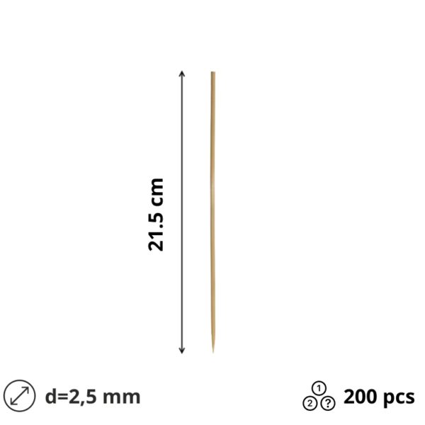 Palčke za ražnjič 21,5 cm 200 kos