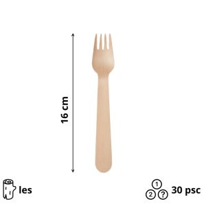 Lesena vilica 160 mm [30 kos/pak]