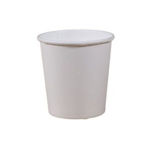 Papirnat kozarec 100 (120) ml d=62 mm 1-slojni bel SUP (50 kos/pak)