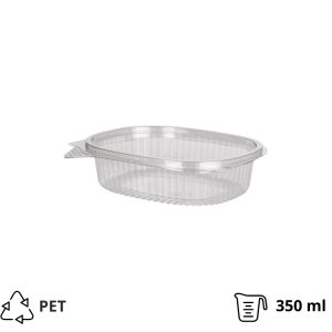 Posodica s pokrovom PET 350 ml 157×130х41 mm prozorna [45 kos/pak]