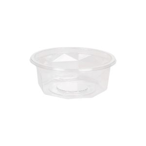 Posodica PET 250 ml d=116 mm h=45 mm prozorna, brez pokrova [100 kos/pak]