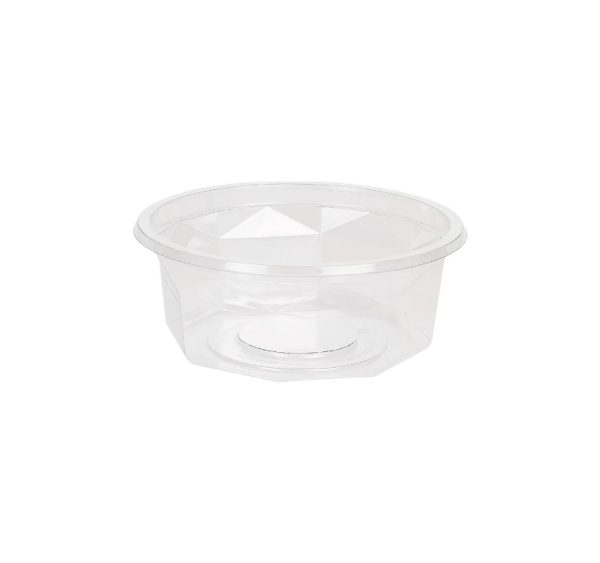 Posodica PET 250 ml d=116 mm h=45 mm prozorna, brez pokrova [100 kos/pak]