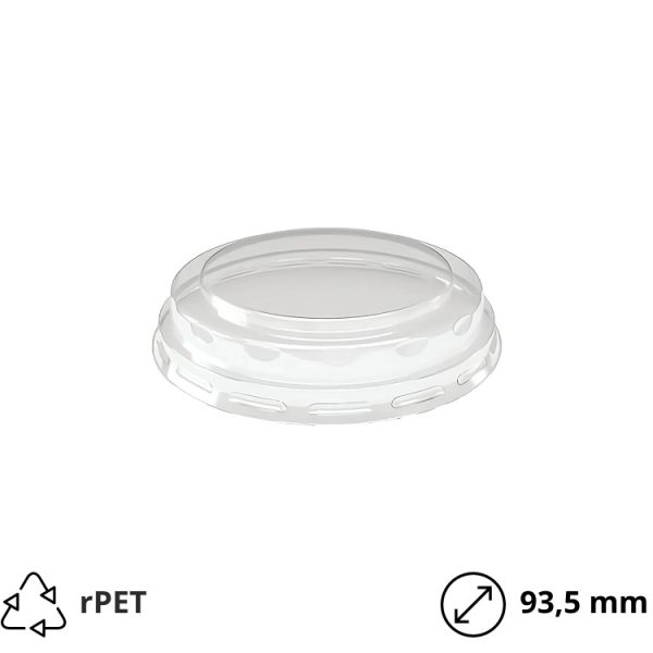 Pokrov rPET za posodico 462 ml d=93,5 mm 60 kos