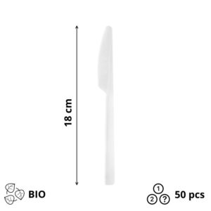 Nož BIO 180 mm bel 50 kos