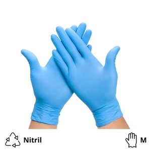Rokavice nitril brez pudra 100 kos modre M