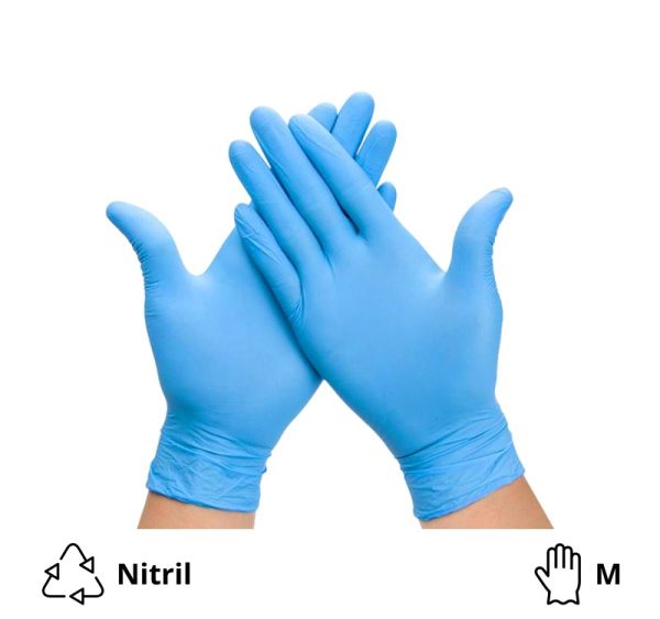 Rokavice nitril brez pudra 100 kos modre M