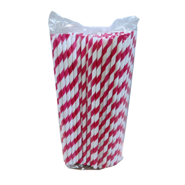 Slamice papirnate d=6 mm l=197 mm lolipop 100 kos