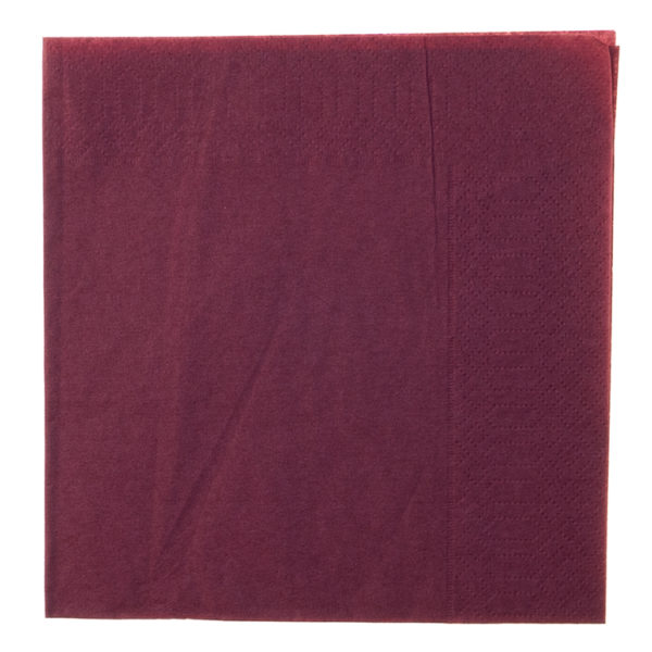 Papirnate serviete 2 sl 33×33 cm bordo 630 l/pak