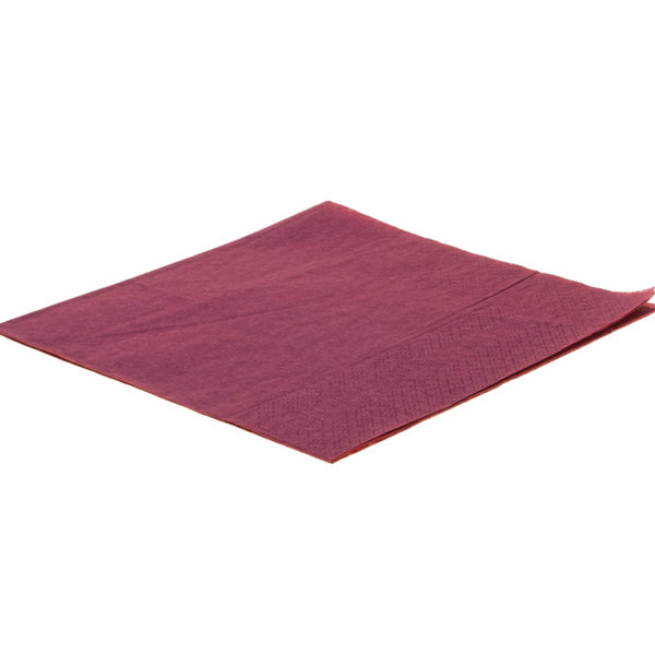 Papirnate serviete 2 sl 33×33 cm bordo 630 l/pak