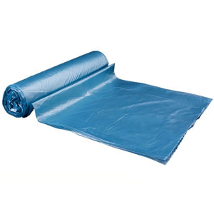 Vrečka za smeti PE 50 L 65×80 cm modra, 10 kos