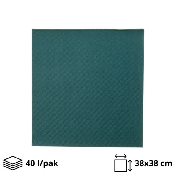 Papirnate serviete 2 sl 38×38 cm zeleni 40 l/pak
