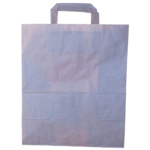 Papirnata nosilna vrečka z ravnim ročajem 180x90x290 mm kraft (50 kos/pak)