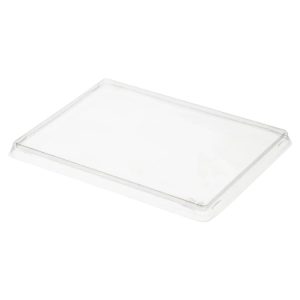 Pokrov raven 180×120 mm za papirnato posodo 1200 ml 50 kos