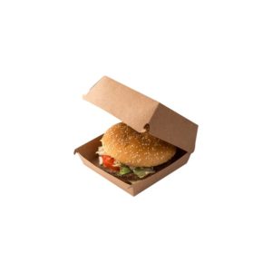 Burger embalaža 170x170x80 mm kraft/kraft (300 kos/pak)