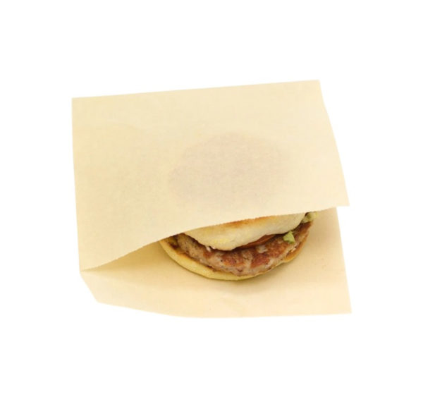 Vrečka za hamburger M 150×160 mm kraft 1000 kos/pak