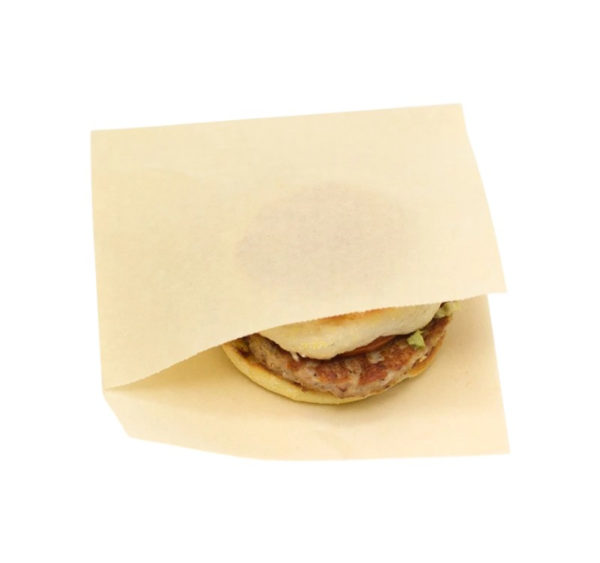 Vrečka za hamburger L 190×190 mm kraft 1000 kos/pak
