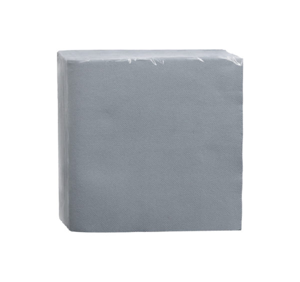 Papirnati prtički 2 sl 38×38 cm siva 40 l/pak