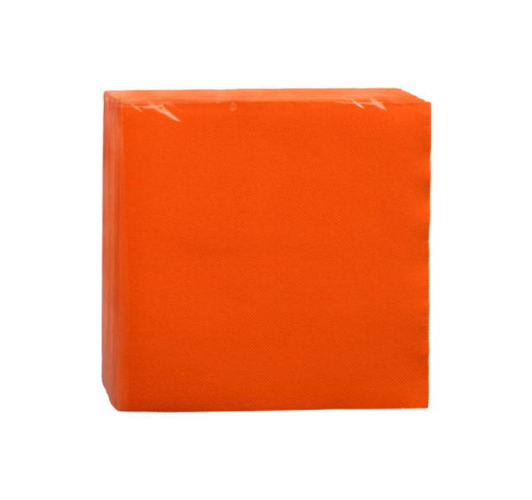 Papirnati prtički 2 sl 33×33 cm oranžnai 630 l/pak