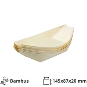 Ladjica bambus L 145х87х20 mm 100 kos
