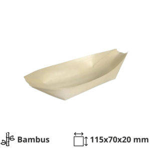 Ladjica bambus M 115х70х20mm 100 kos