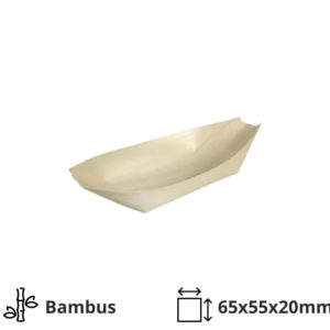 Ladjica bambus S 65х55х20 mm 100 kos